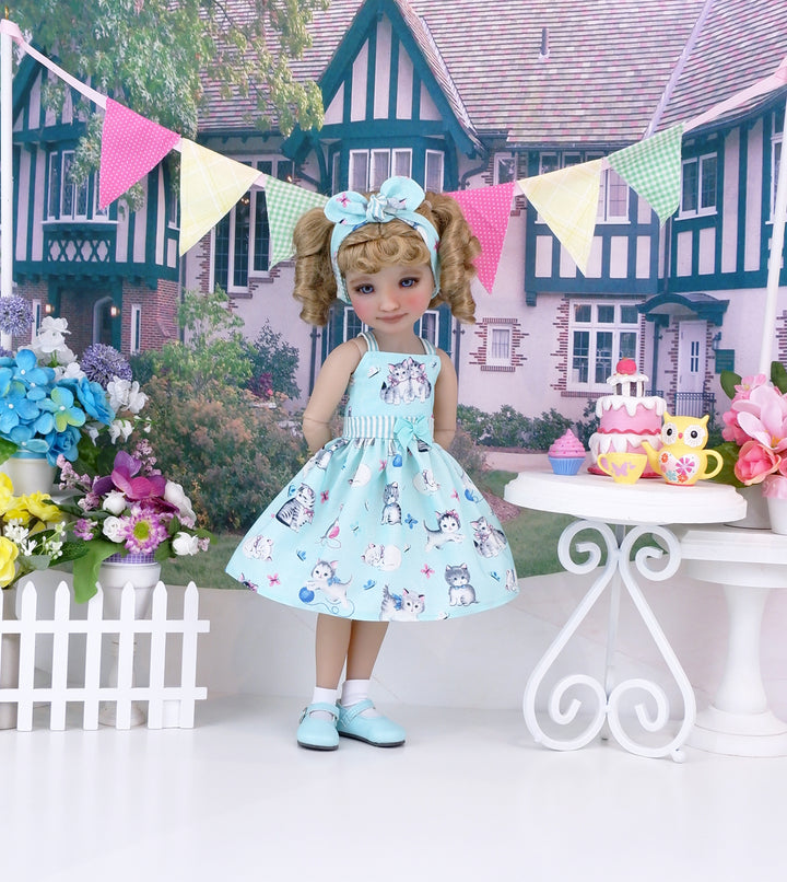 Little Grey Tabby - dress and shoes for Ruby Red Fashion Friends doll