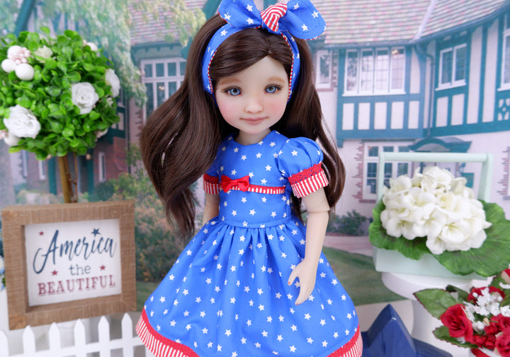 Little Miss America - dress and saddle shoes for Ruby Red Fashion Friends doll
