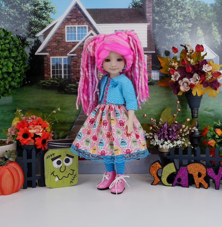 Little Monsters - dress with sweater & boots for Ruby Red Fashion Friends doll