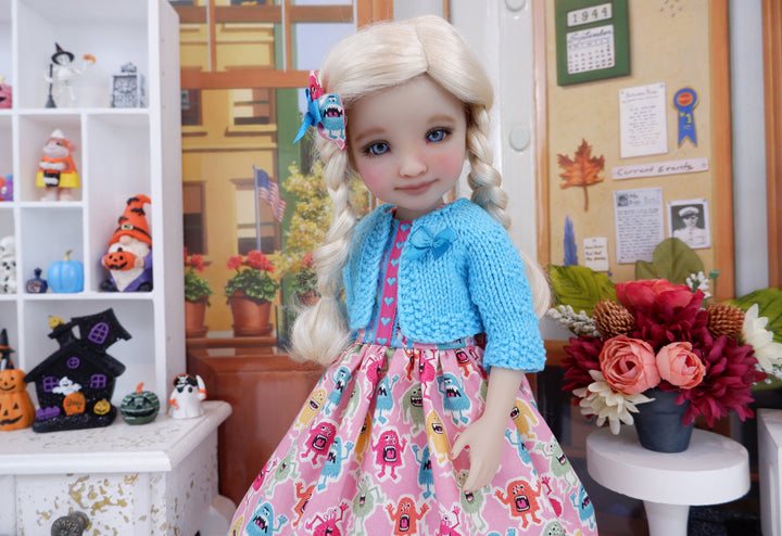 Little Monsters - dress with sweater & boots for Ruby Red Fashion Friends doll