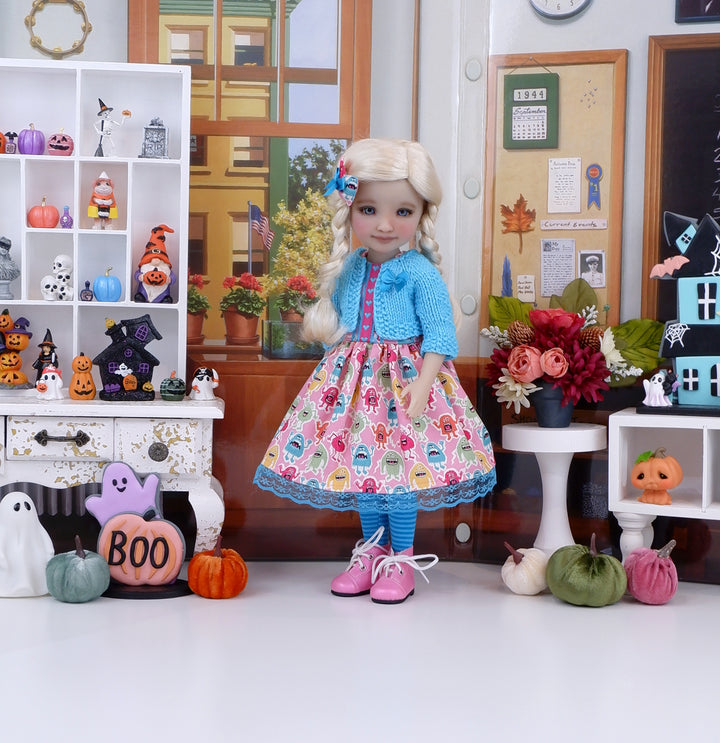 Little Monsters - dress with sweater & boots for Ruby Red Fashion Friends doll