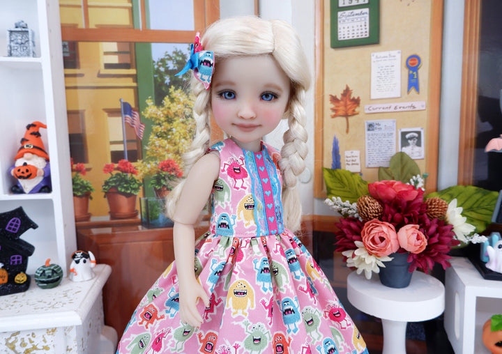 Little Monsters - dress with sweater & boots for Ruby Red Fashion Friends doll