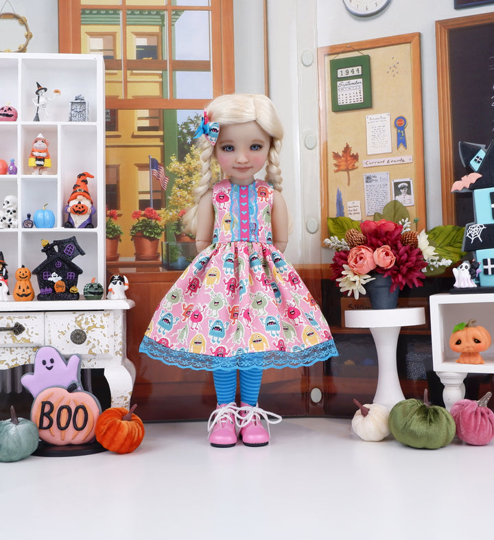 Little Monsters - dress with sweater & boots for Ruby Red Fashion Friends doll