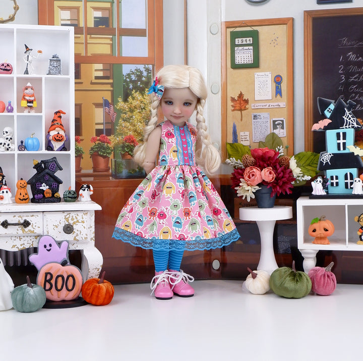 Little Monsters - dress with sweater & boots for Ruby Red Fashion Friends doll