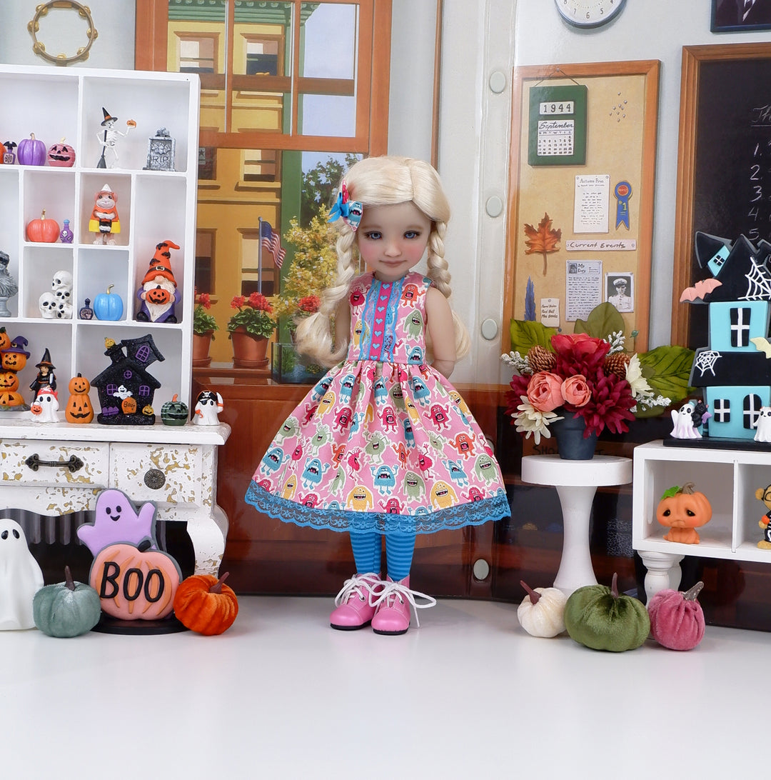 Little Monsters - dress with sweater & boots for Ruby Red Fashion Friends doll