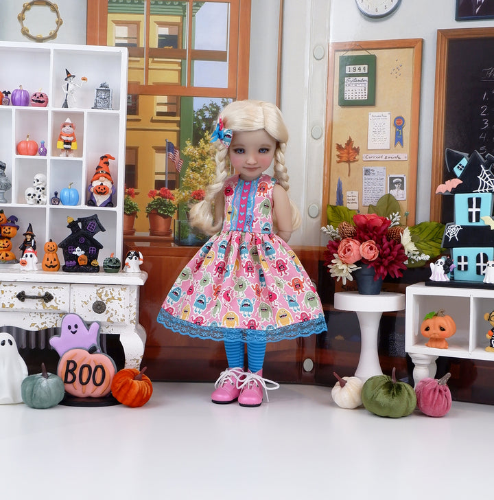 Little Monsters - dress with sweater & boots for Ruby Red Fashion Friends doll