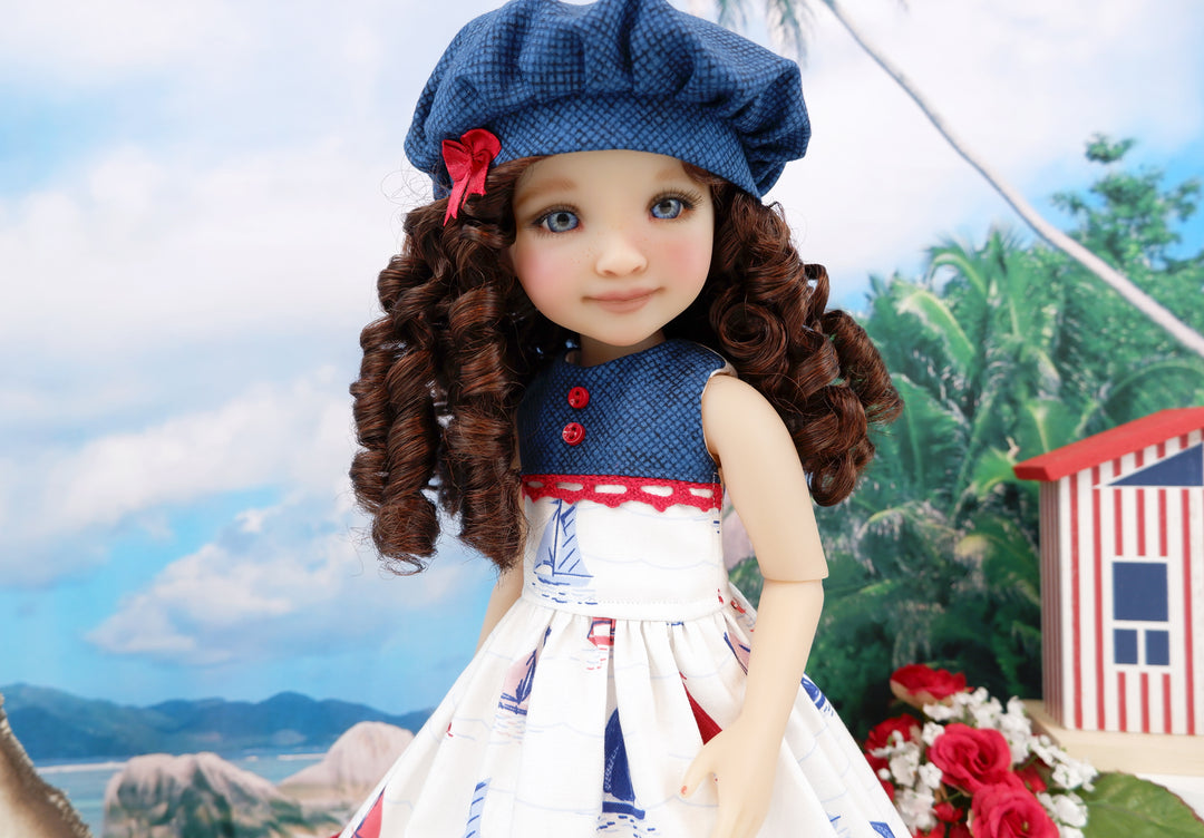 Little Schooner - dress & saddle shoes for Ruby Red Fashion Friends doll