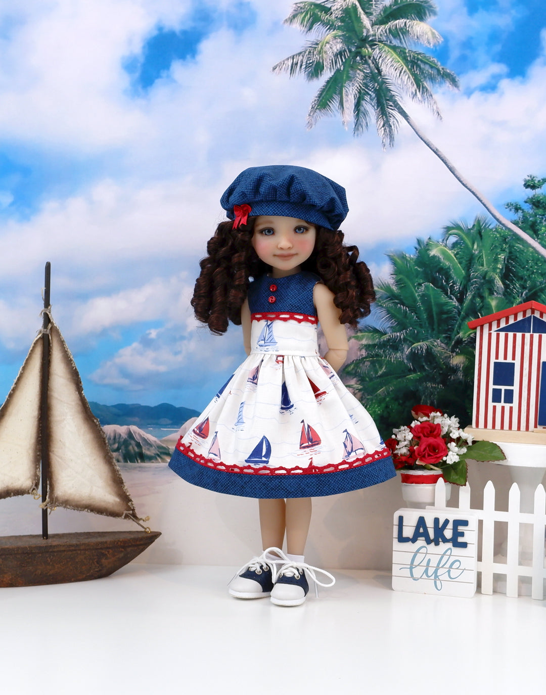 Little Schooner - dress & saddle shoes for Ruby Red Fashion Friends doll
