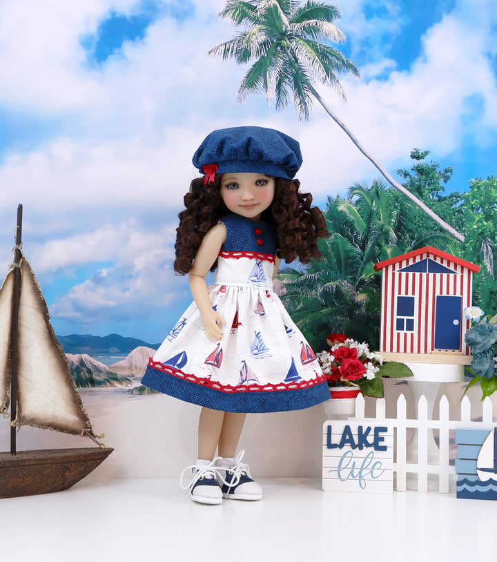 Little Schooner - dress & saddle shoes for Ruby Red Fashion Friends doll