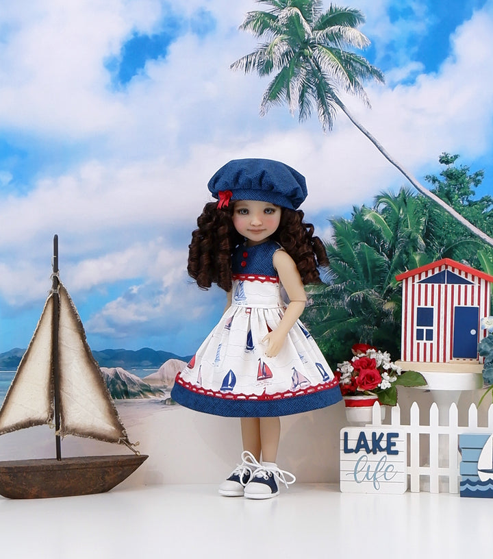 Little Schooner - dress & saddle shoes for Ruby Red Fashion Friends doll