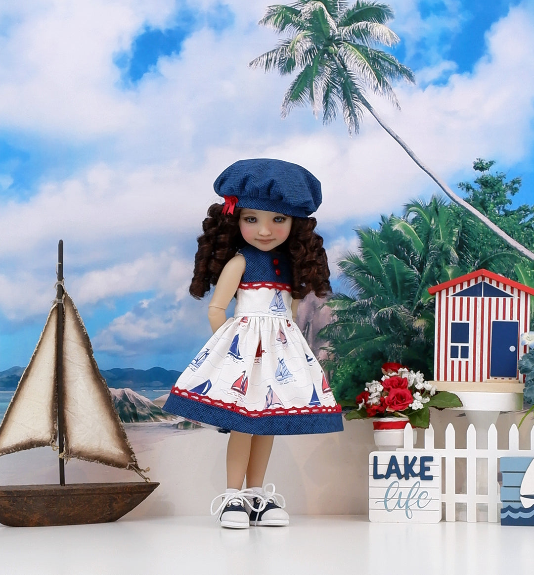 Little Schooner - dress & saddle shoes for Ruby Red Fashion Friends doll