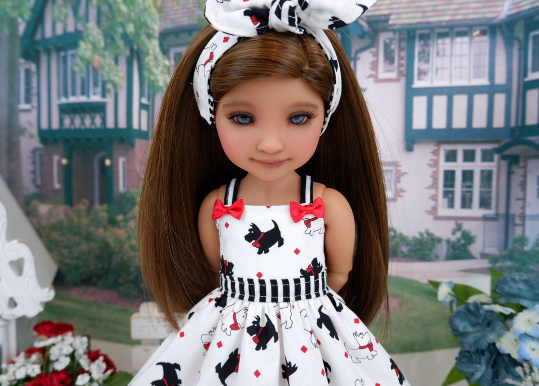 Little Terrier - dress and saddle shoes for Ruby Red Fashion Friends doll