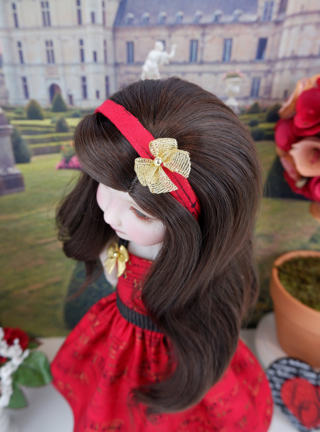 Love Song - dress with sandals for Ruby Red Fashion Friends doll Cottontail Doll Designs Love Song - dress with sandals for Ruby Red Fashion Friends doll Cottontail Doll Designs