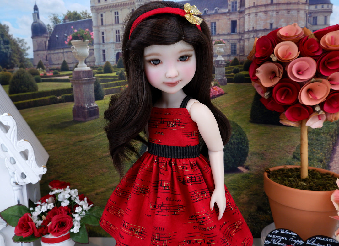 Love Song - dress with sandals for Ruby Red Fashion Friends doll