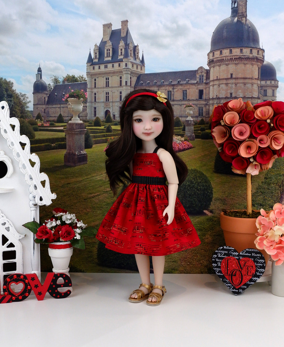 Love Song - dress with sandals for Ruby Red Fashion Friends doll