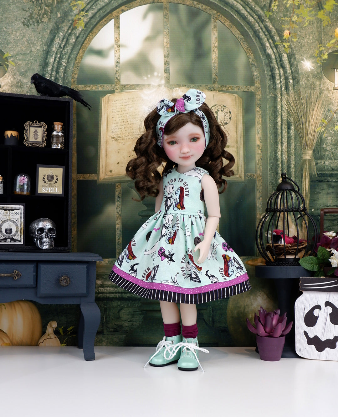 Love You To Death - dress with boots for Ruby Red Fashion Friends doll