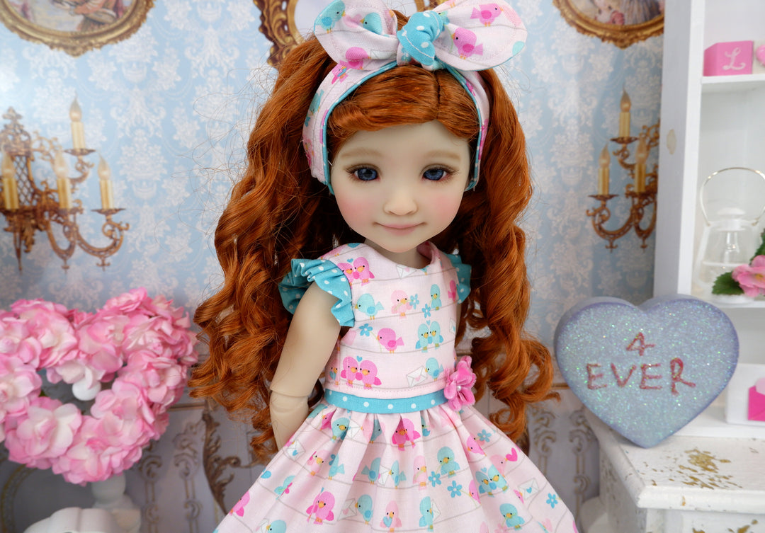 Lovey Dovey - dress with sandals for Ruby Red Fashion Friends doll