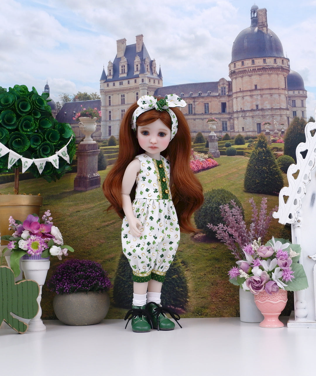 Lucky Horseshoe - romper with boots for Ruby Red Fashion Friends doll