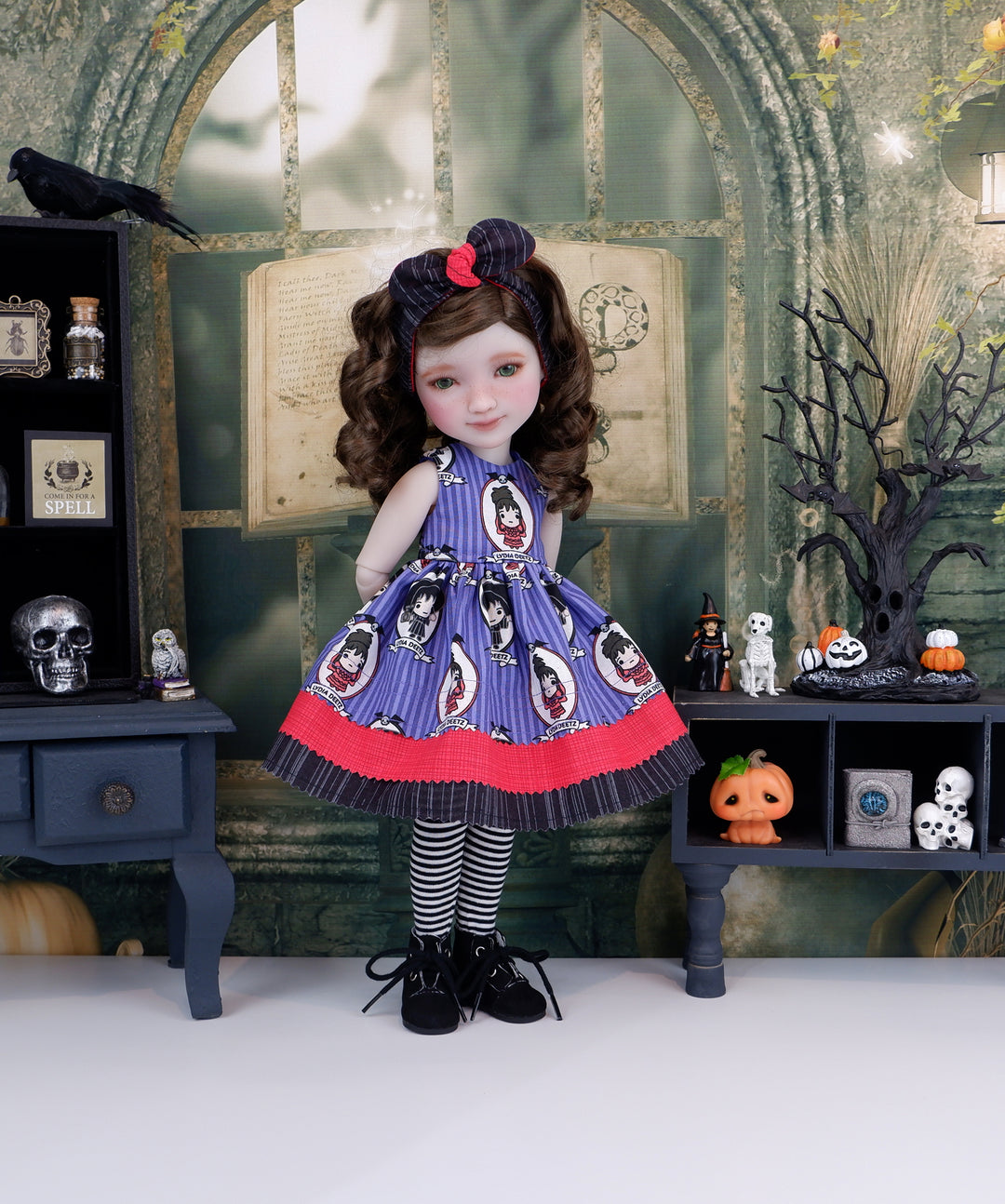 Lydia Cameo - dress with boots for Ruby Red Fashion Friends doll