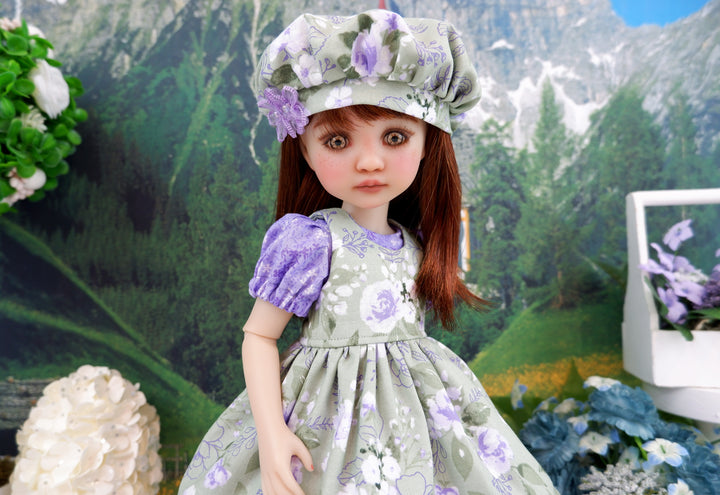 Magnificent Rose - dress & pinafore with boots for Ruby Red Fashion Friends doll