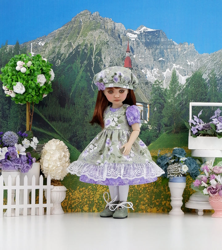Magnificent Rose - dress & pinafore with boots for Ruby Red Fashion Friends doll