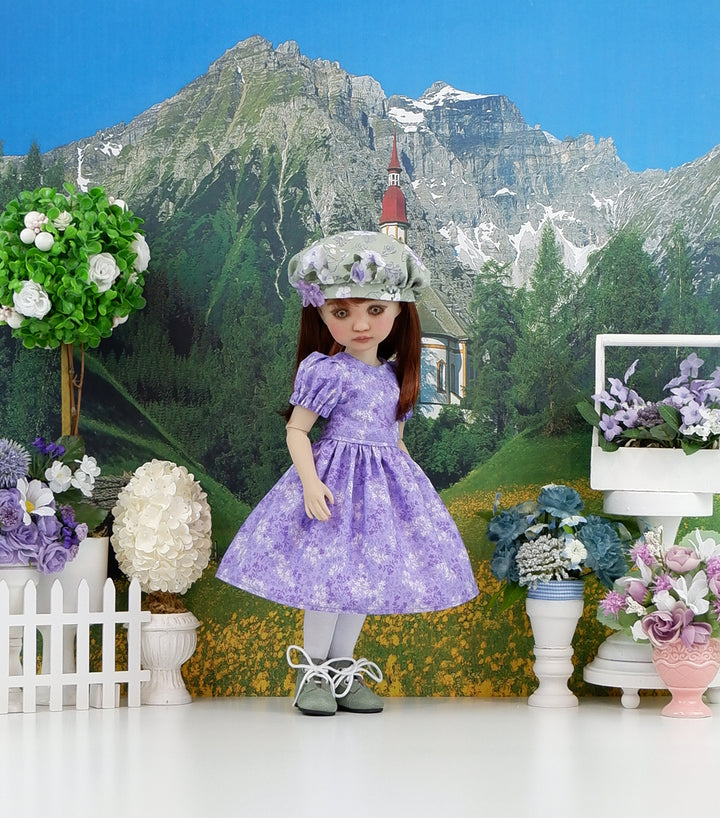 Magnificent Rose - dress & pinafore with boots for Ruby Red Fashion Friends doll