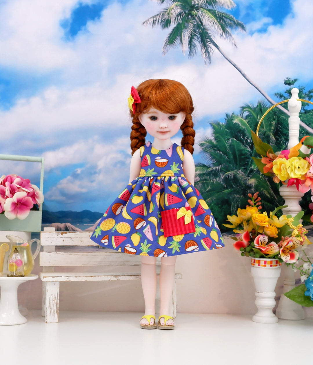 Mai Tai - dress with sandals for Ruby Red Fashion Friends doll