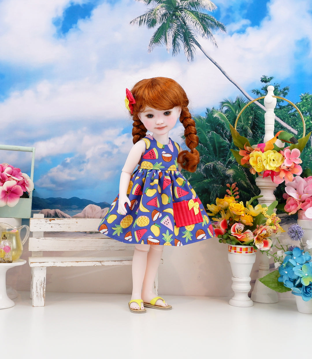 Mai Tai - dress with sandals for Ruby Red Fashion Friends doll