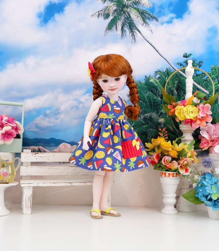 Mai Tai - dress with sandals for Ruby Red Fashion Friends doll