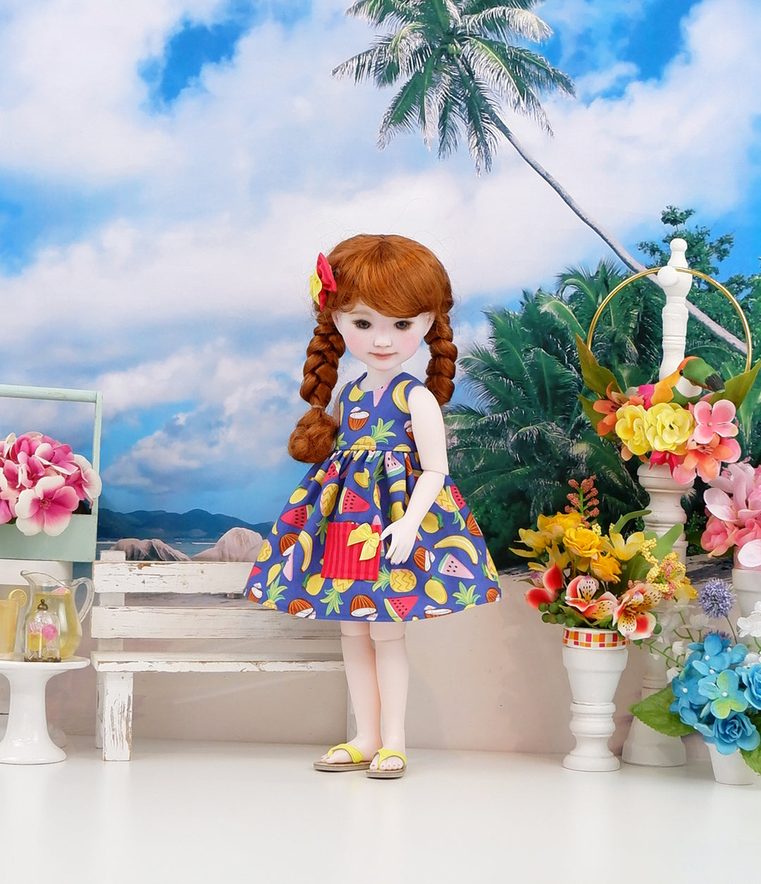 Mai Tai - dress with sandals for Ruby Red Fashion Friends doll