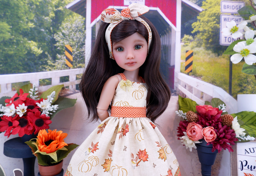 Maple Harvest - dress and shoes for Ruby Red Fashion Friends doll