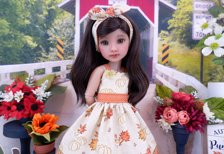 Maple Harvest - dress and shoes for Ruby Red Fashion Friends doll