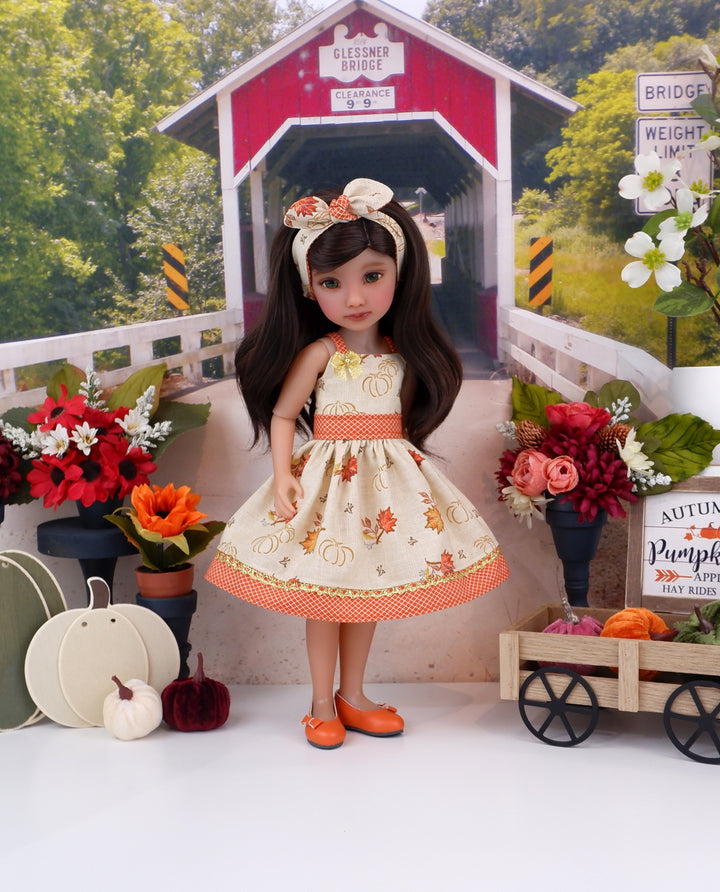 Maple Harvest - dress and shoes for Ruby Red Fashion Friends doll