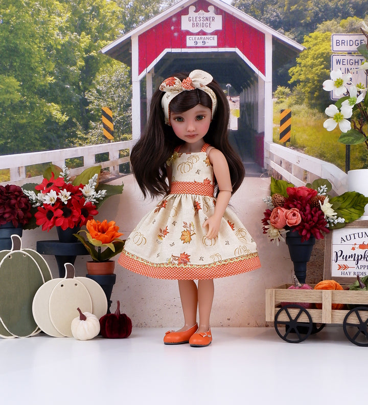 Maple Harvest - dress and shoes for Ruby Red Fashion Friends doll