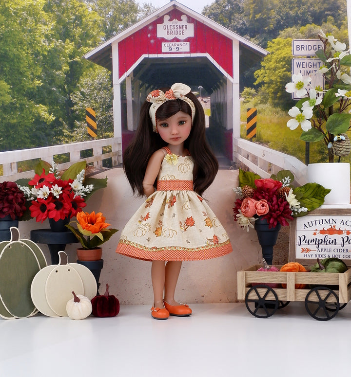 Maple Harvest - dress and shoes for Ruby Red Fashion Friends doll