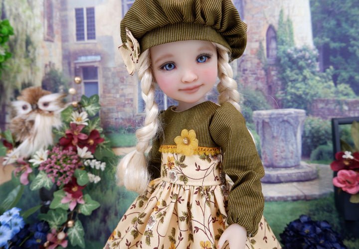 Marigold Blooms - dress with shoes for Ruby Red Fashion Friends doll