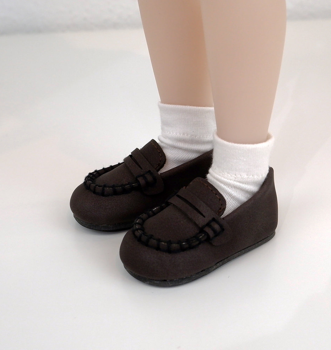 Penny Loafers Shoes - 58mm - Fashion Friends doll shoes