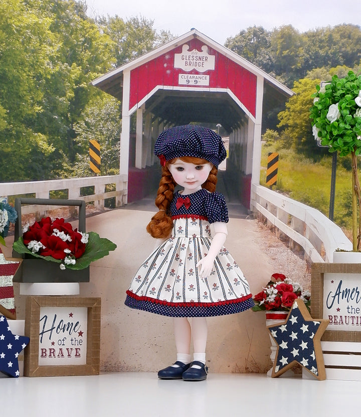 Memorial Day Garden - dress and shoes for Ruby Red Fashion Friends doll