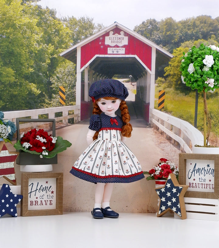 Memorial Day Garden - dress and shoes for Ruby Red Fashion Friends doll