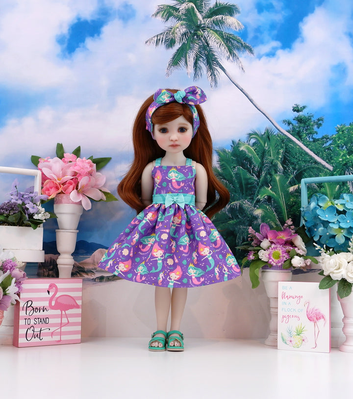 Mermazing - dress and sandals for Ruby Red Fashion Friends doll