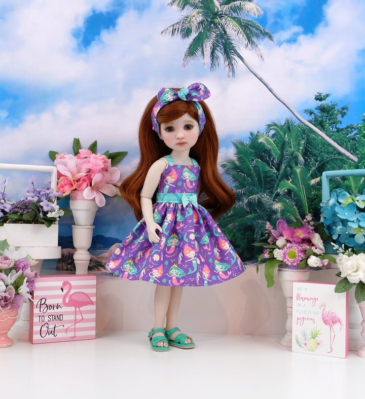Mermazing - dress and sandals for Ruby Red Fashion Friends doll