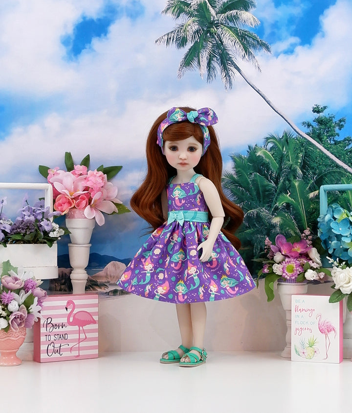 Mermazing - dress and sandals for Ruby Red Fashion Friends doll