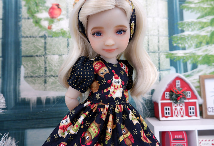 Merry Hoot - dress and shoes for Ruby Red Fashion Friends doll