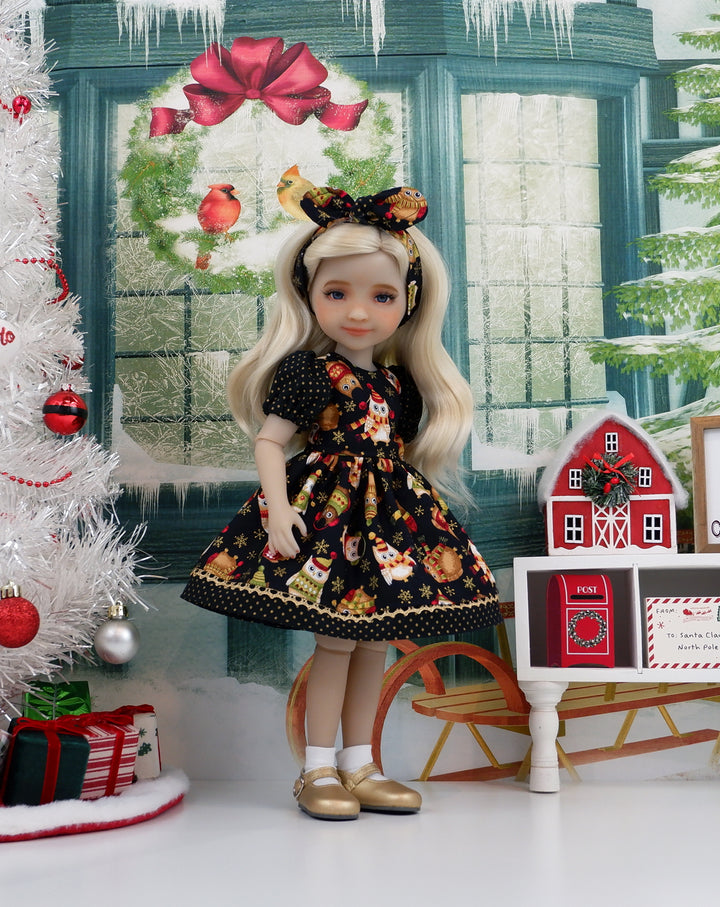 Merry Hoot - dress and shoes for Ruby Red Fashion Friends doll