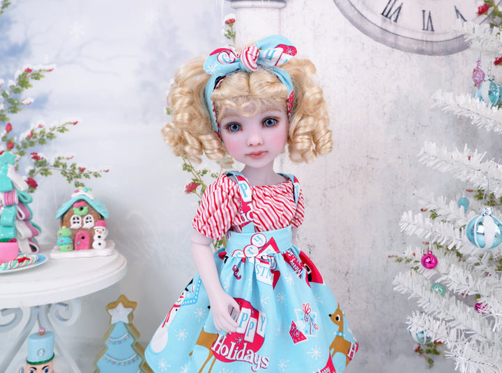 Merry & Jolly - blouse & jumper with boots for Ruby Red Fashion Friends doll