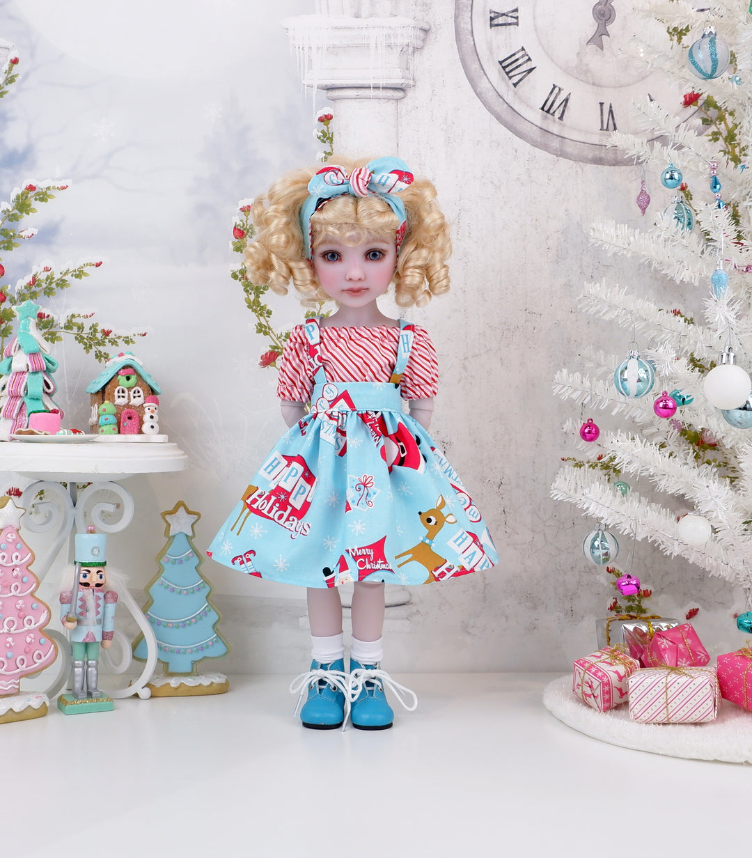 Merry & Jolly - blouse & jumper with boots for Ruby Red Fashion Friends doll