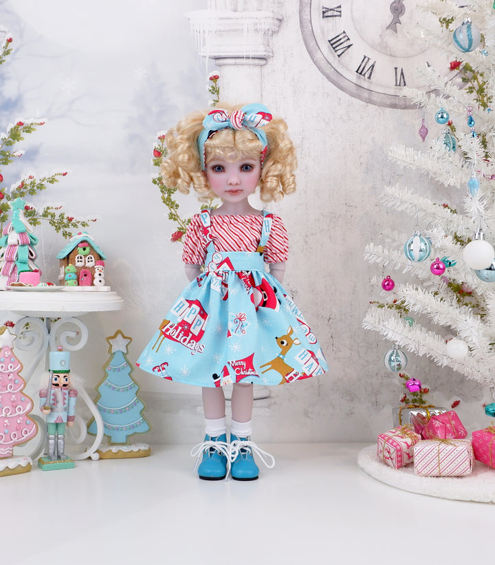 Merry & Jolly - blouse & jumper with boots for Ruby Red Fashion Friends doll