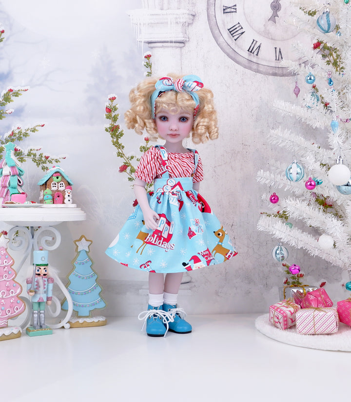 Merry & Jolly - blouse & jumper with boots for Ruby Red Fashion Friends doll