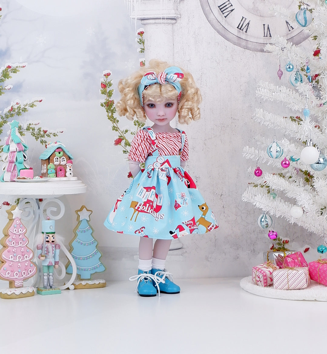 Merry & Jolly - blouse & jumper with boots for Ruby Red Fashion Friends doll