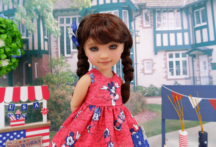 Mickey's America - dress with sandals for Ruby Red Fashion Friends doll